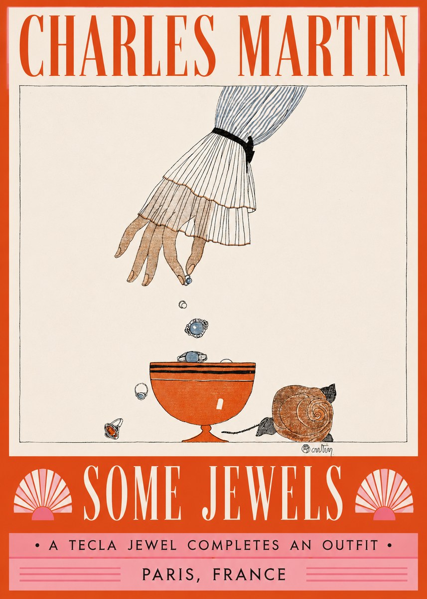 Charles Martin Some Jewels No2 - Juliste