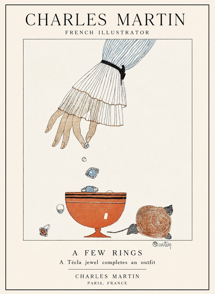 Charles Martin Some Jewels No4 - Juliste