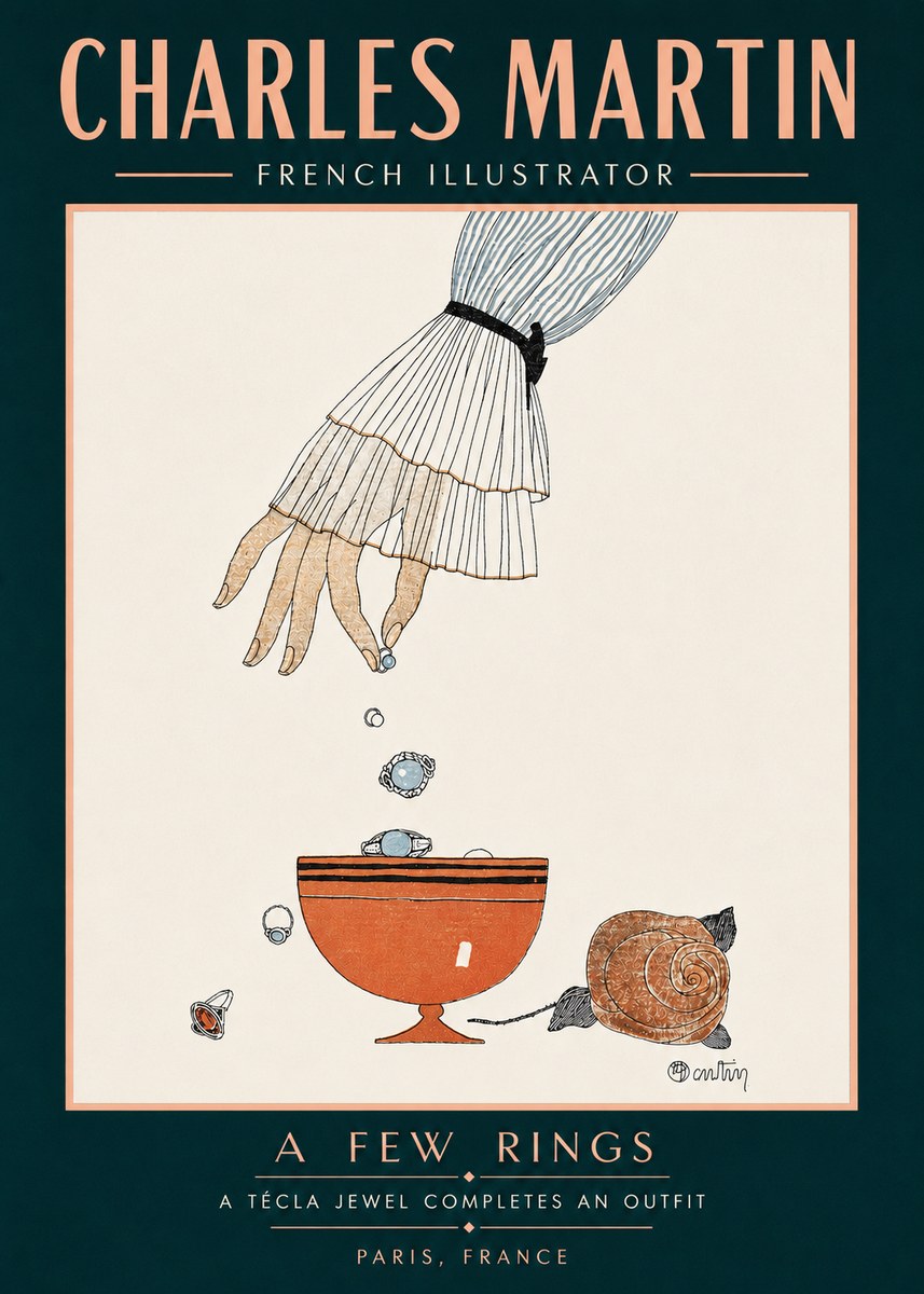 Charles Martin Some Jewels No6 - Juliste