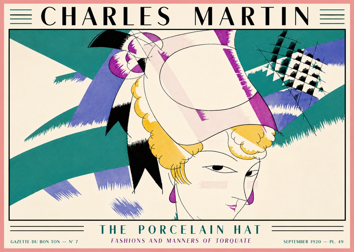 Charles Martin The Porcelain Hat No5 - Juliste