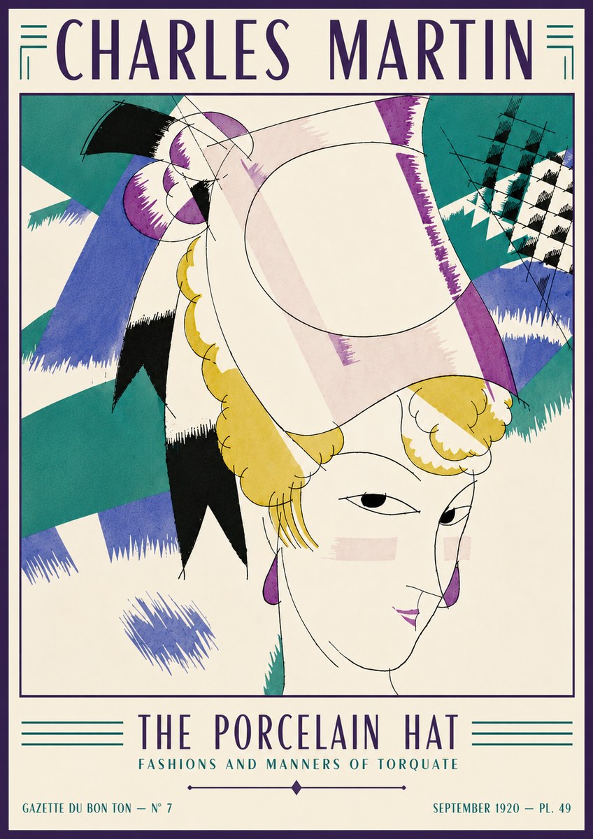 Charles Martin The Porcelain Hat No6 - Juliste