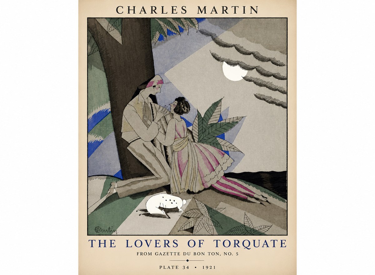 Charles Martin The Lovers of Torquate No1 - Juliste