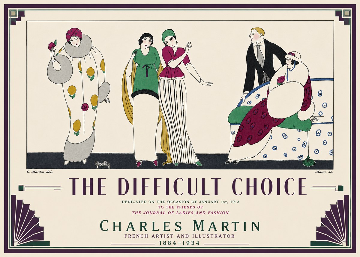 Charles Martin The Difficult Choice No6 - Juliste
