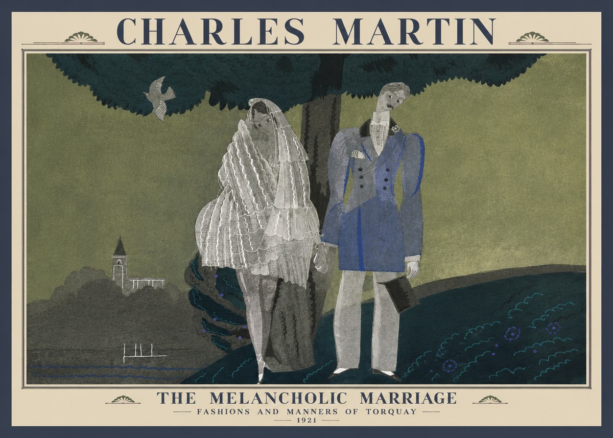 Charles Martin The Melancholic Marriage No1 - Juliste