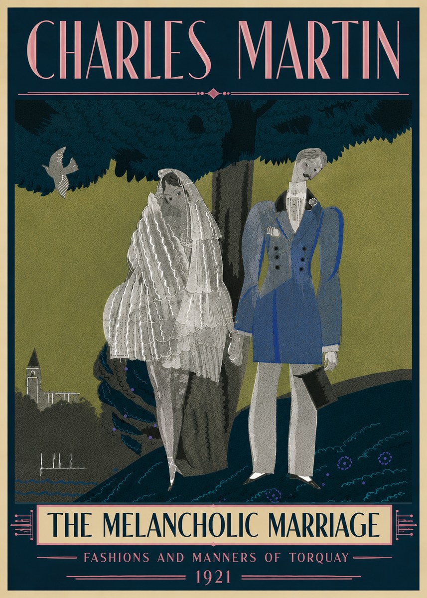 Charles Martin The Melancholic Marriage No6 - Juliste