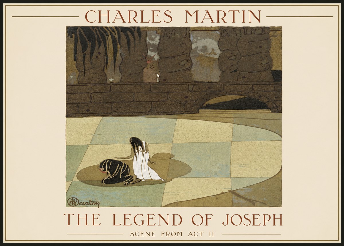 Charles Martin The Legend of Joseph - Scene from Act Ii No1 - Juliste