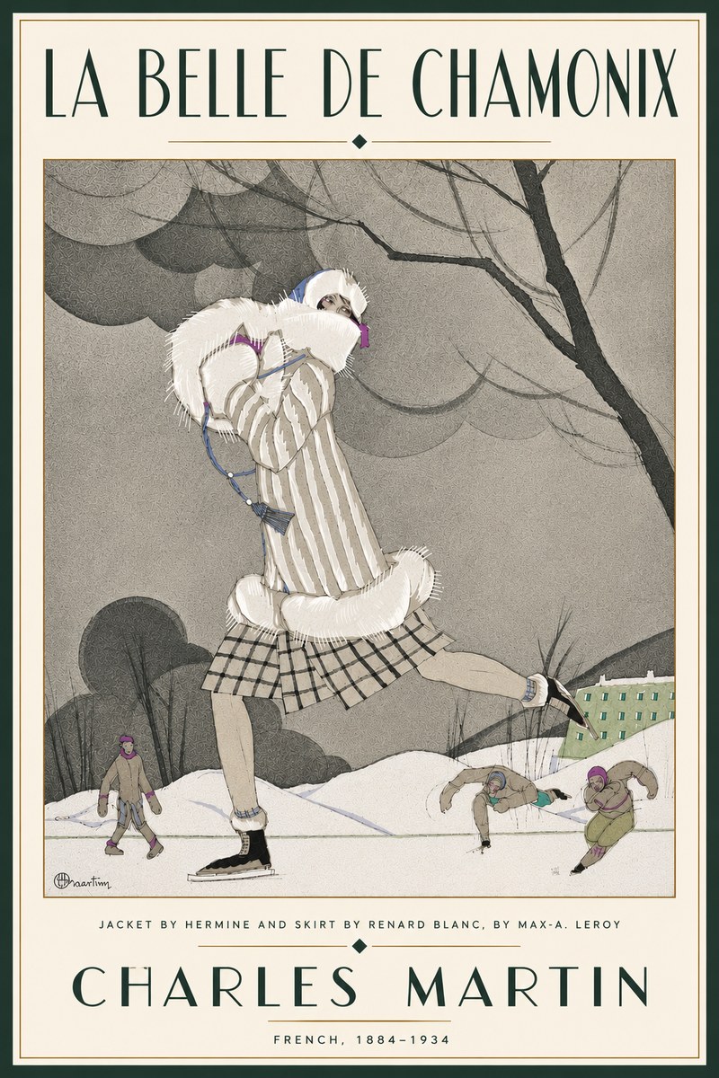 Charles Martin La Belle De Chamonix No6 - Juliste