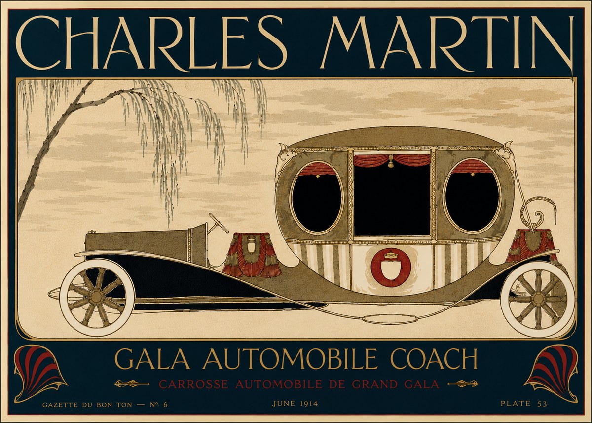 Charles Martin Gala Automobile Coach No6 - Juliste