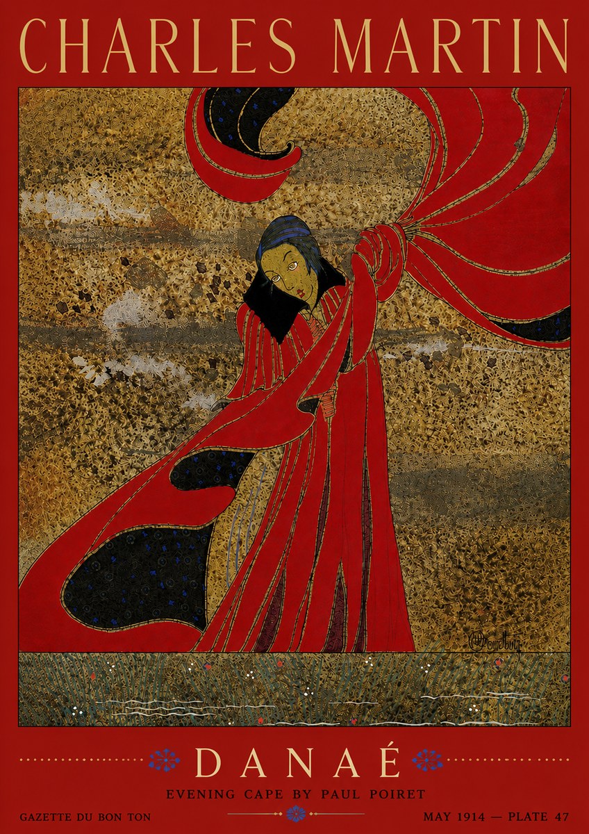 Charles Martin Danaé No3 - Juliste