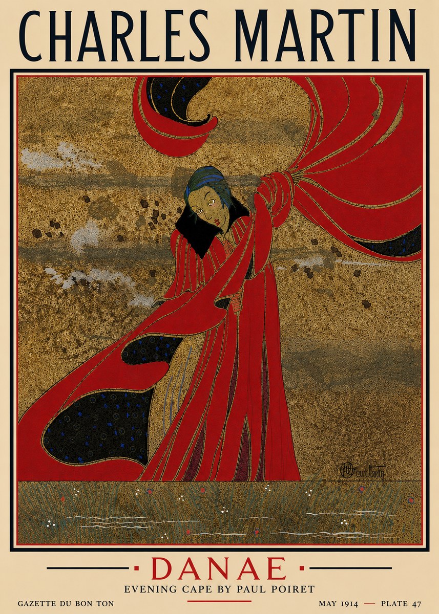 Charles Martin Danaé No5 - Juliste