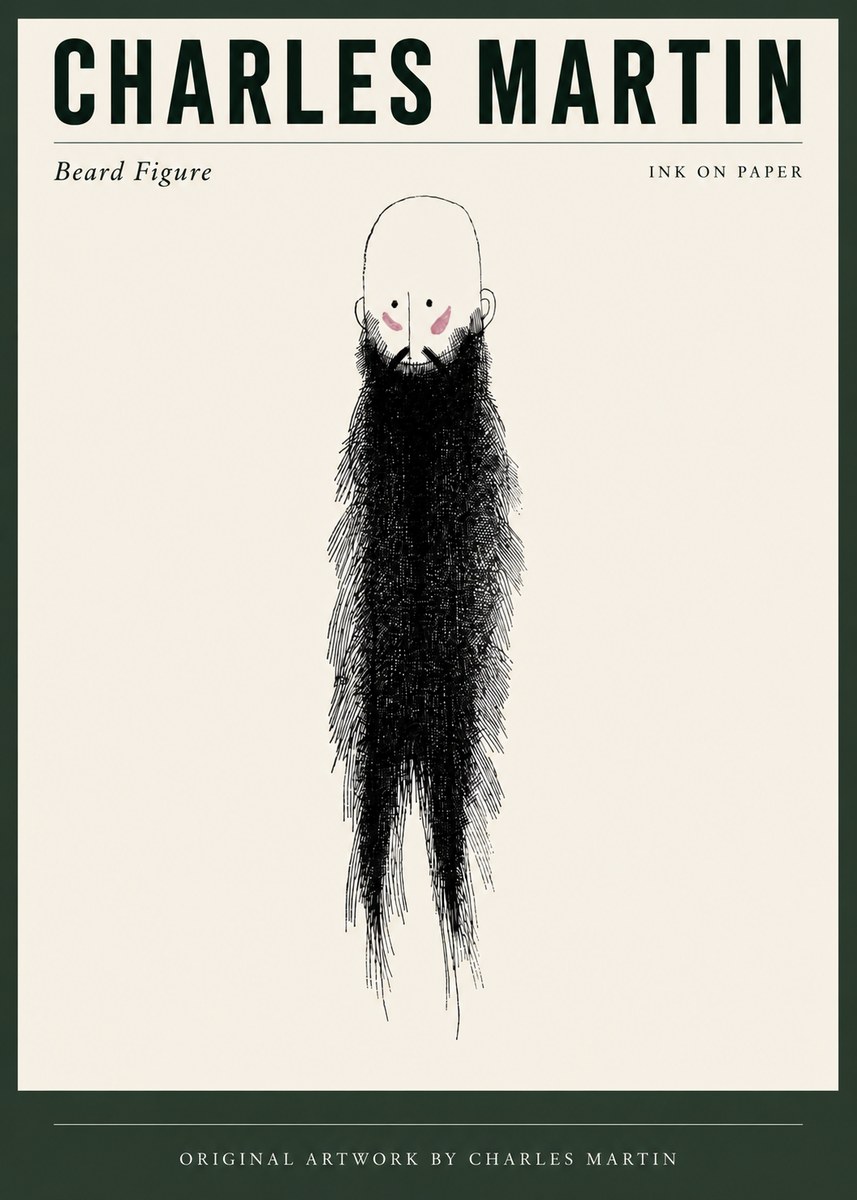 Charles Martin Beard Figure No3 - Juliste