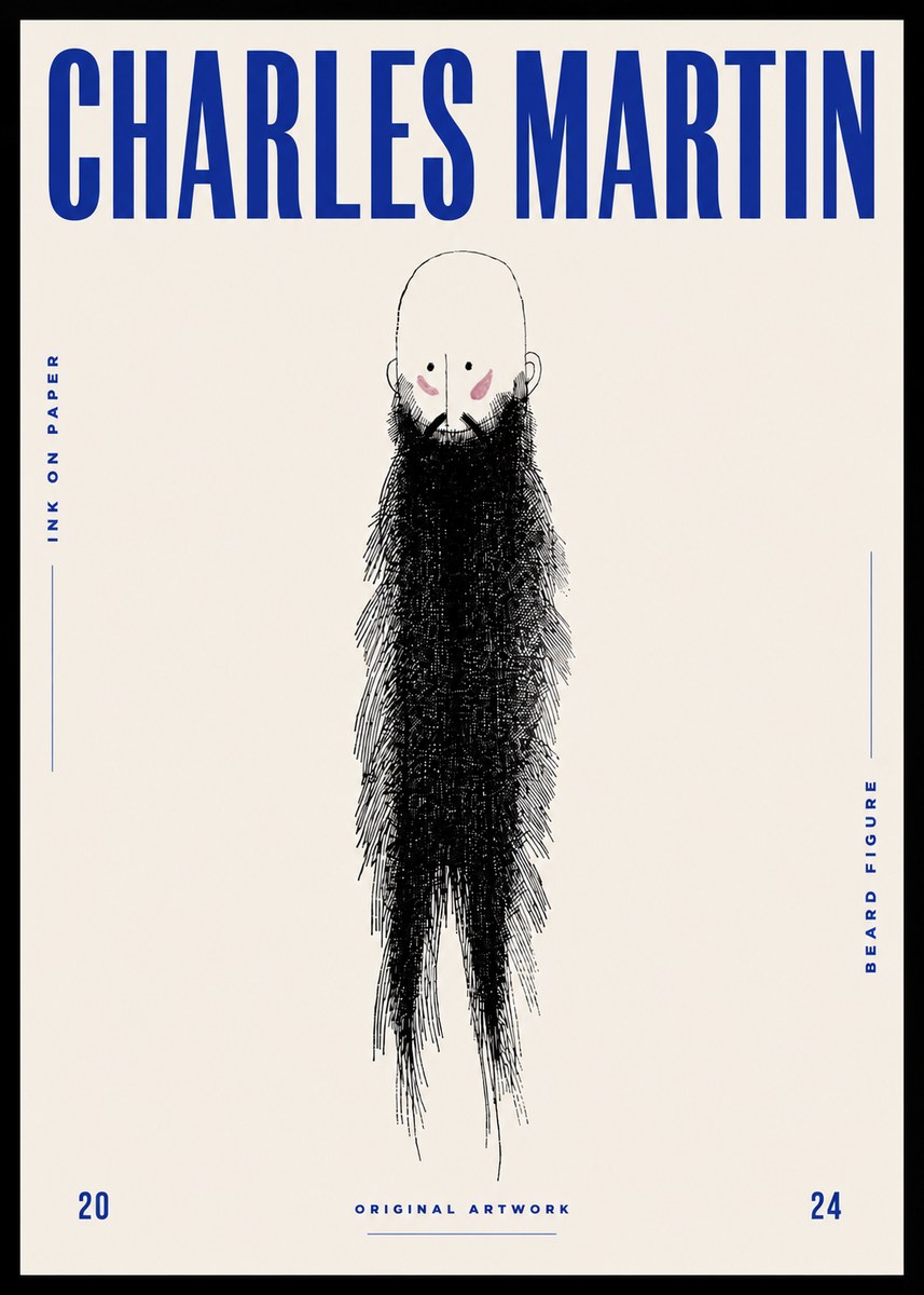 Charles Martin Beard Figure No5 - Juliste