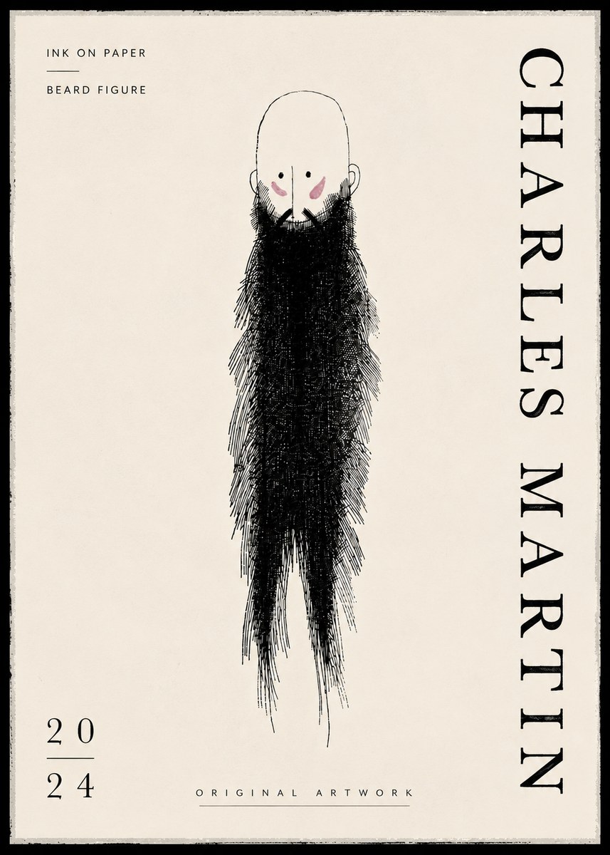 Charles Martin Beard Figure No6 - Juliste
