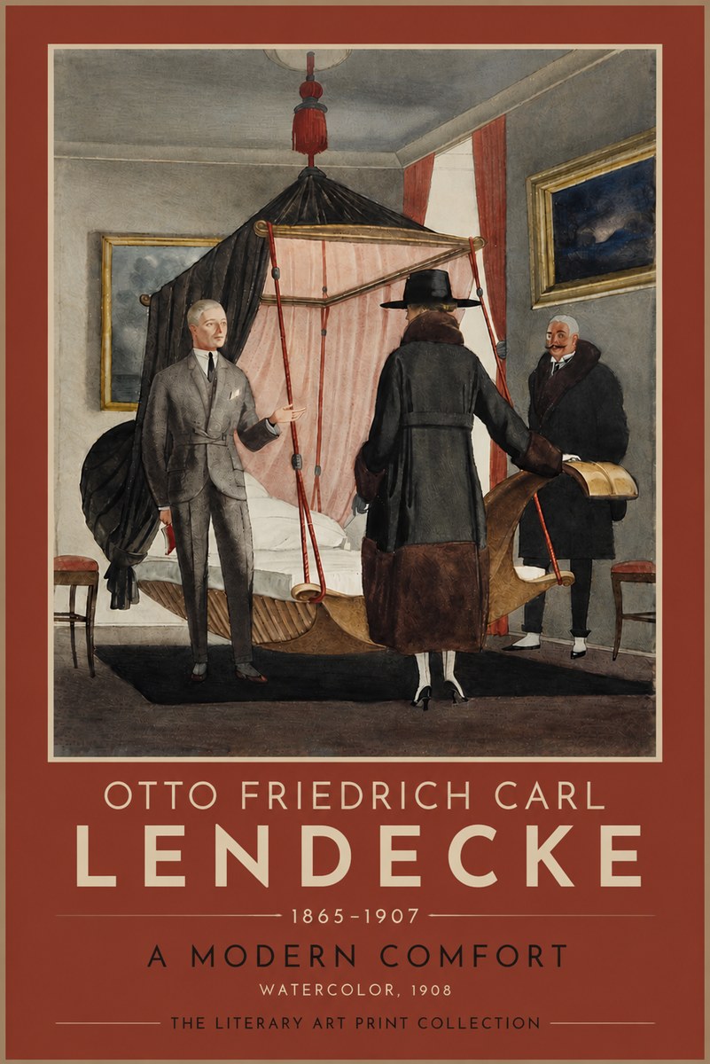 Otto Friedrich Carl Lendecke A Modern Comfort No4 - Juliste