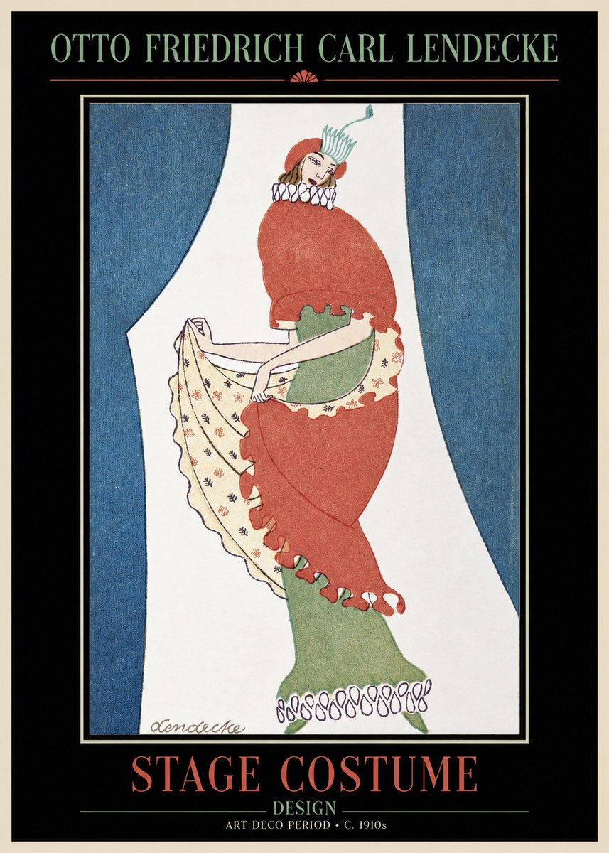 Otto Friedrich Carl Lendecke Stage Costume No2 - Juliste