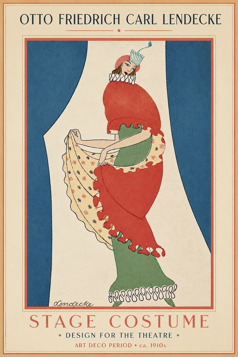 Otto Friedrich Carl Lendecke Stage Costume No3 - Juliste