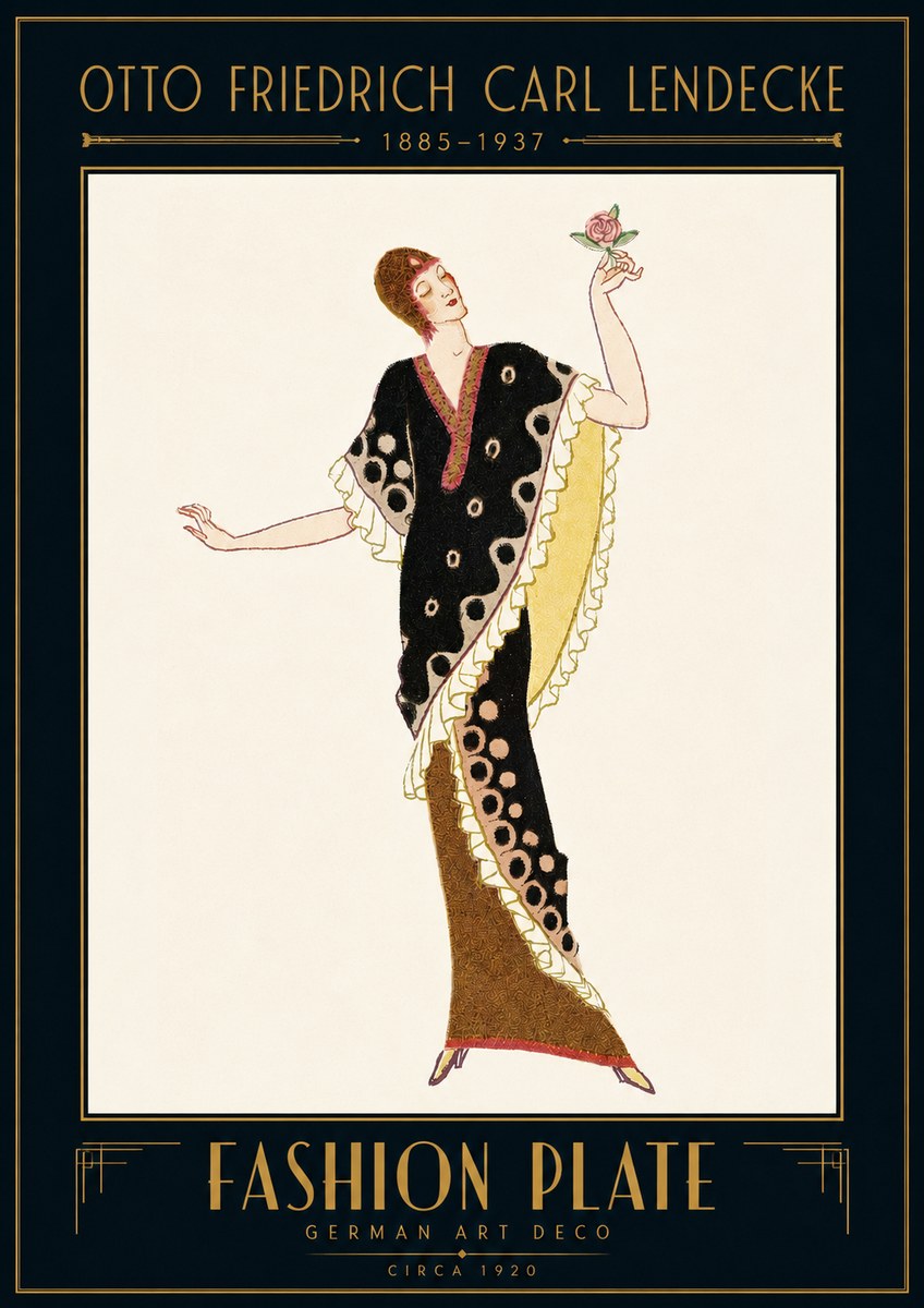 Otto Friedrich Carl Lendecke Fashion Plate III No4 - Juliste