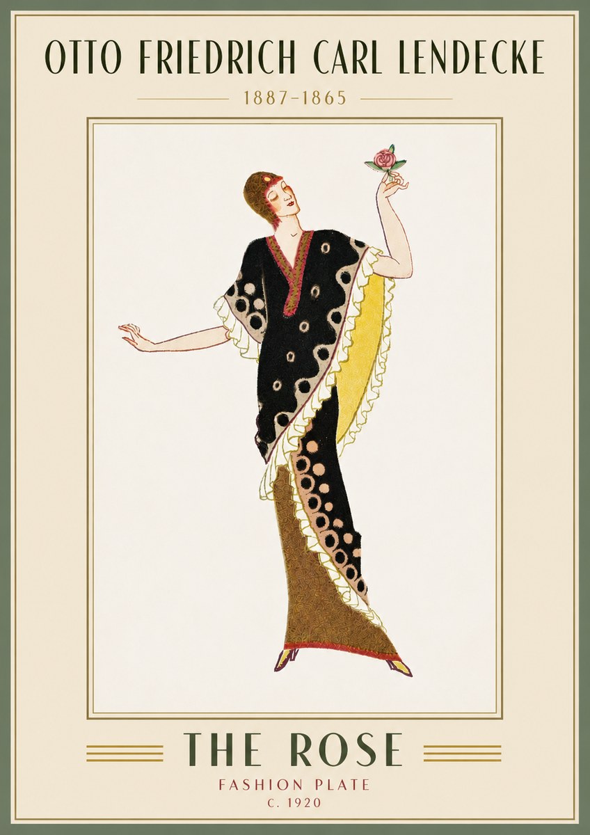 Otto Friedrich Carl Lendecke Fashion Plate III No5 - Juliste