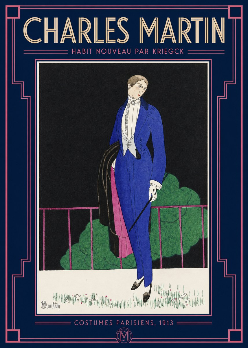 Charles Martin Habit Nouveau Par Kriegk No2 - Juliste