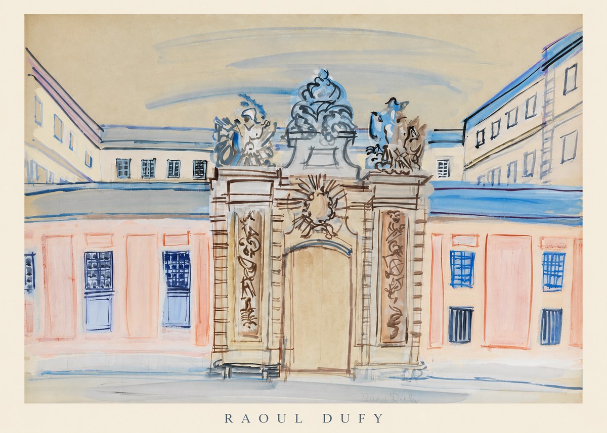 Raoul Dufy Versailles, the Grand Trianon No6 - Juliste