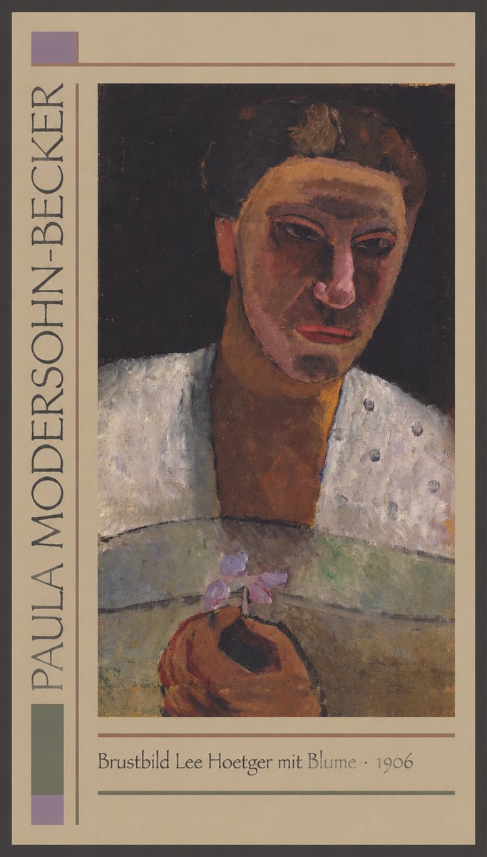 Paula Modersohn-Becker Brustbild Lee Hoetger Mit Blume No1 - Juliste