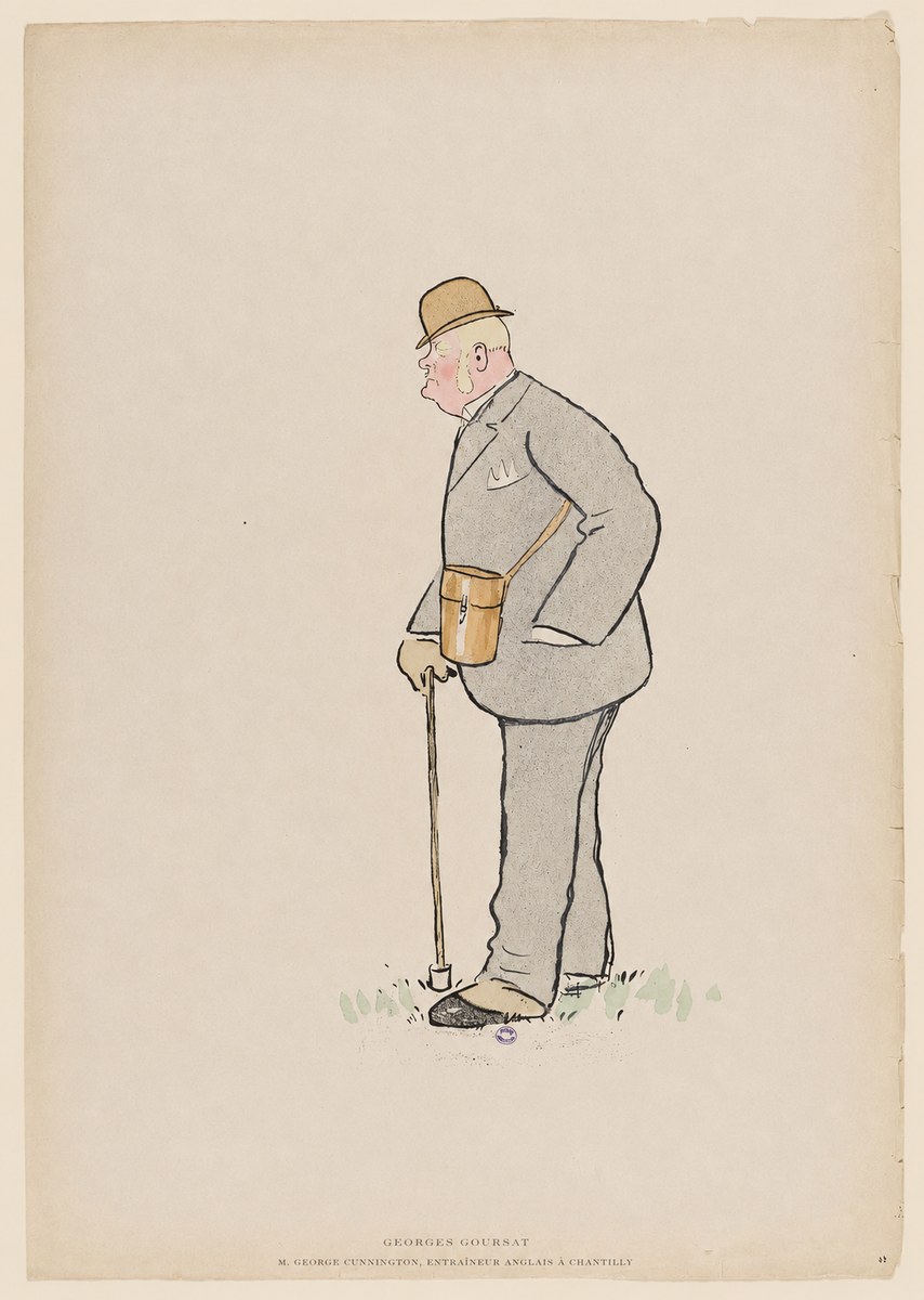 Georges Goursat M. George Cunnington, Entraîneur Anglais À Chantilly No6 - Juliste