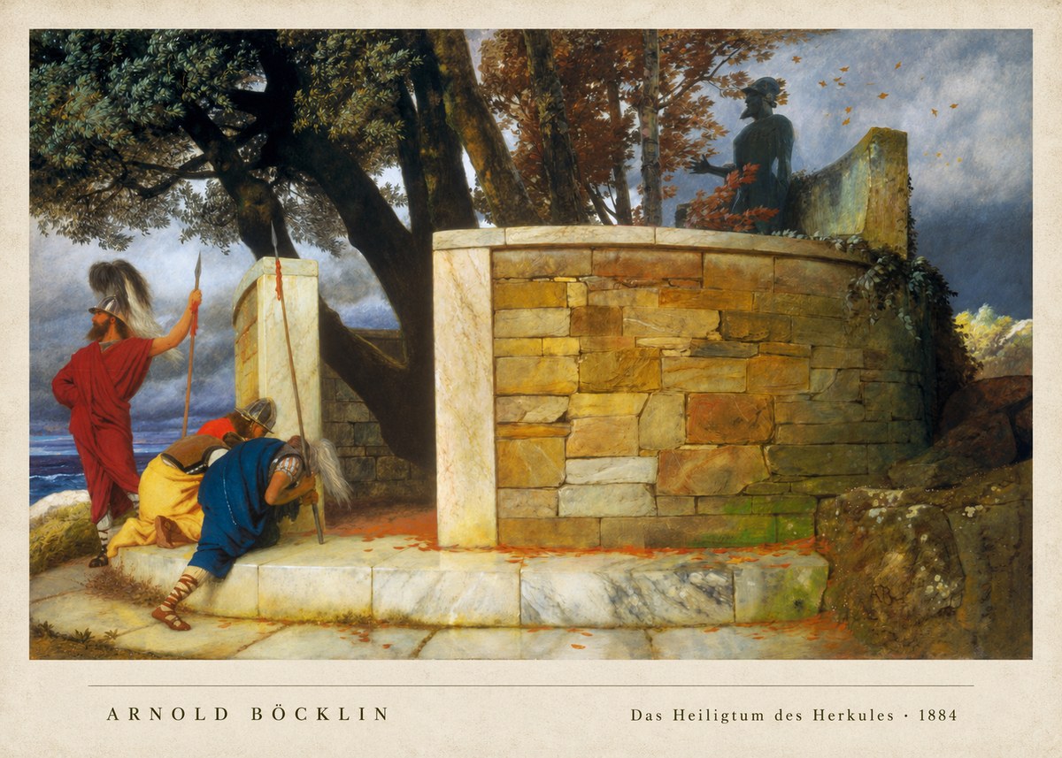 Arnold Böcklin Das Heiligtum Des Herkules I No2 - Juliste
