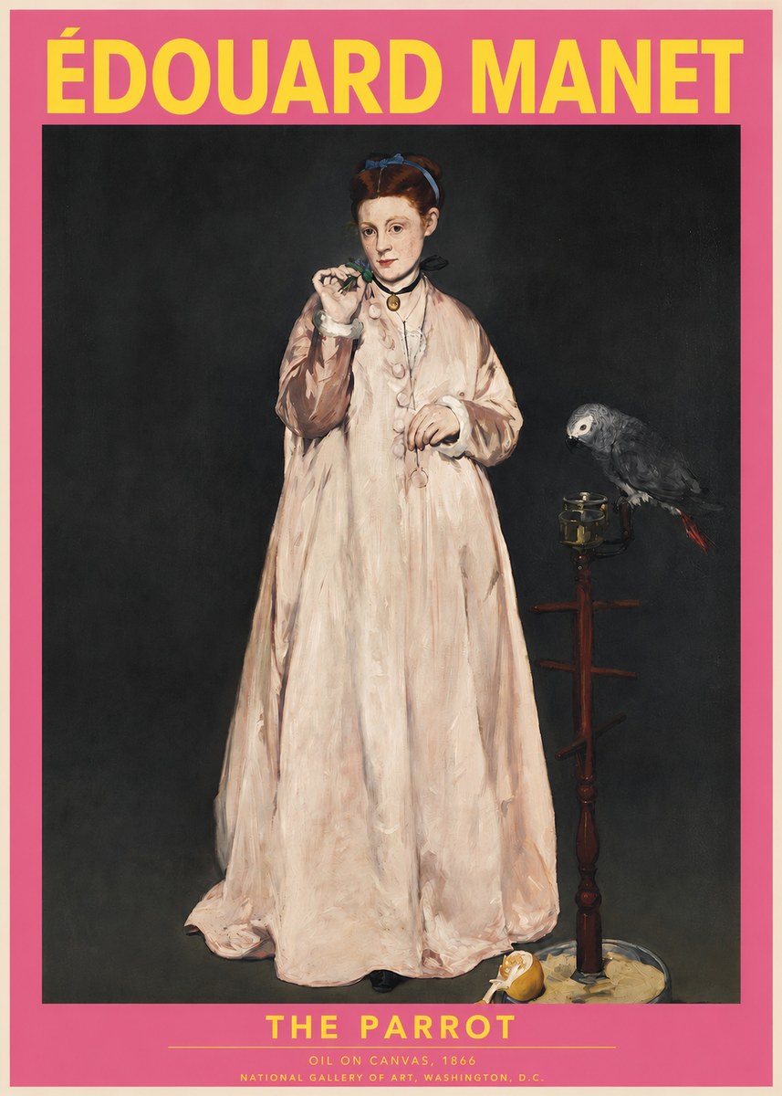 Édouard Manet The Parrot No2 - Juliste