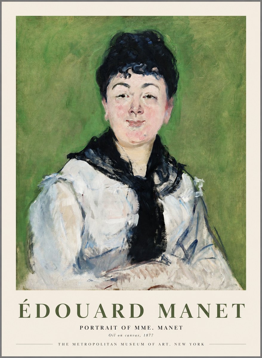 Édouard Manet Portrait of Mme. Manet No1 - Juliste