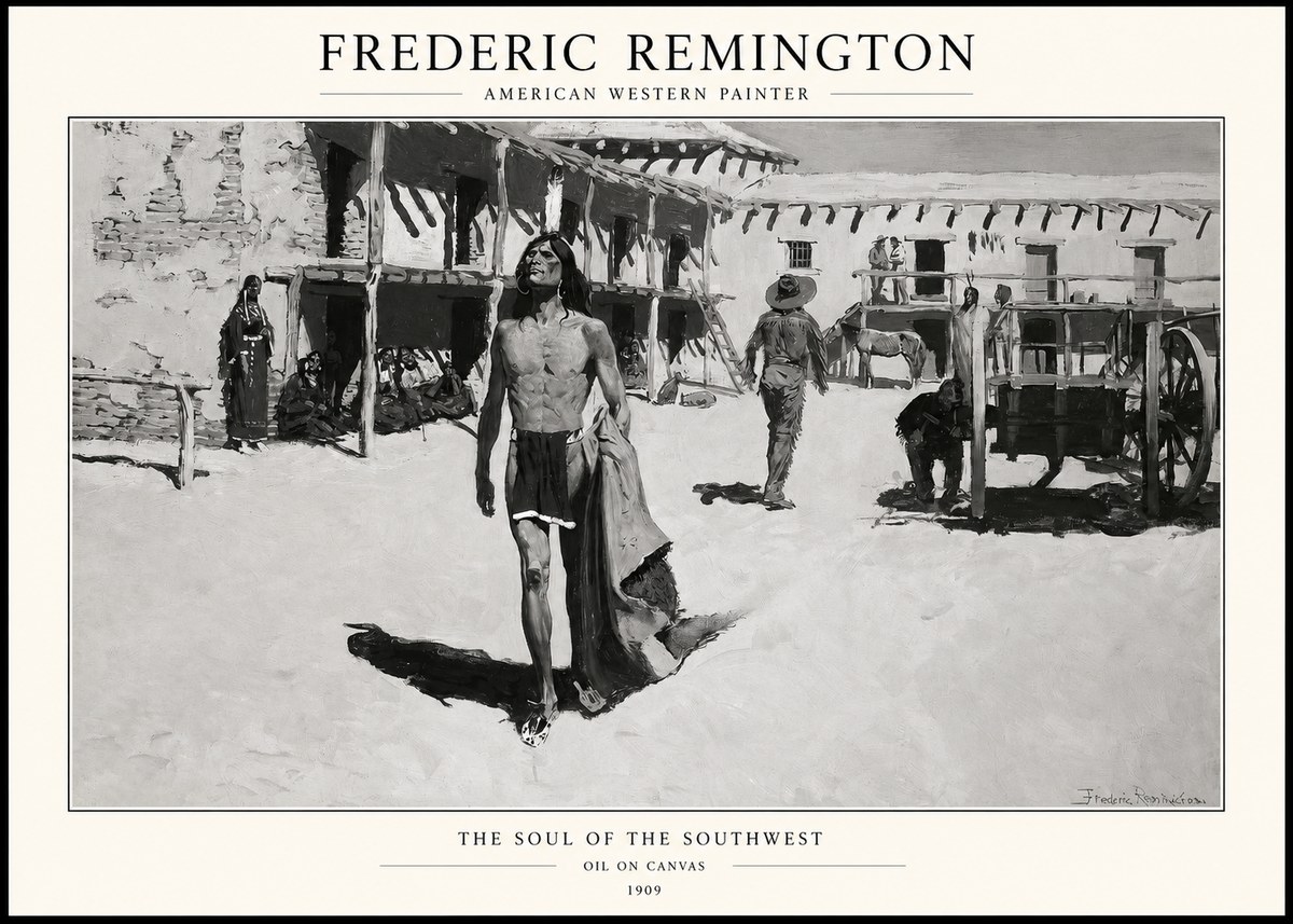 Frederic Remington The Soul of the Southwest No1 - Juliste