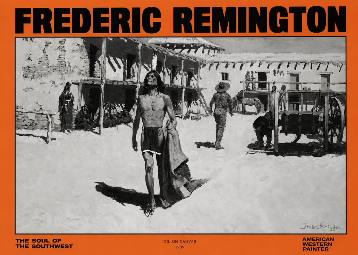 Frederic Remington The Soul of the Southwest No2 - Juliste