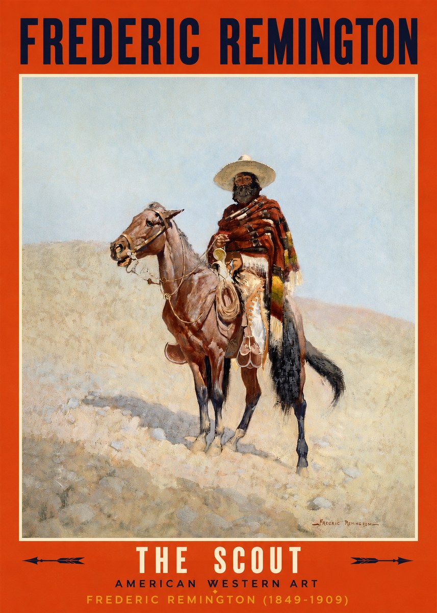 Frederic Remington The Scout I No2 - Juliste