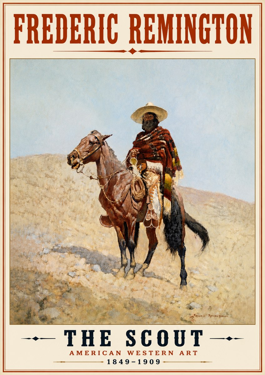 Frederic Remington The Scout I No6 - Juliste