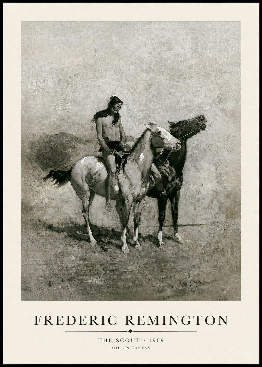 Frederic Remington The Scout II No1 - Juliste