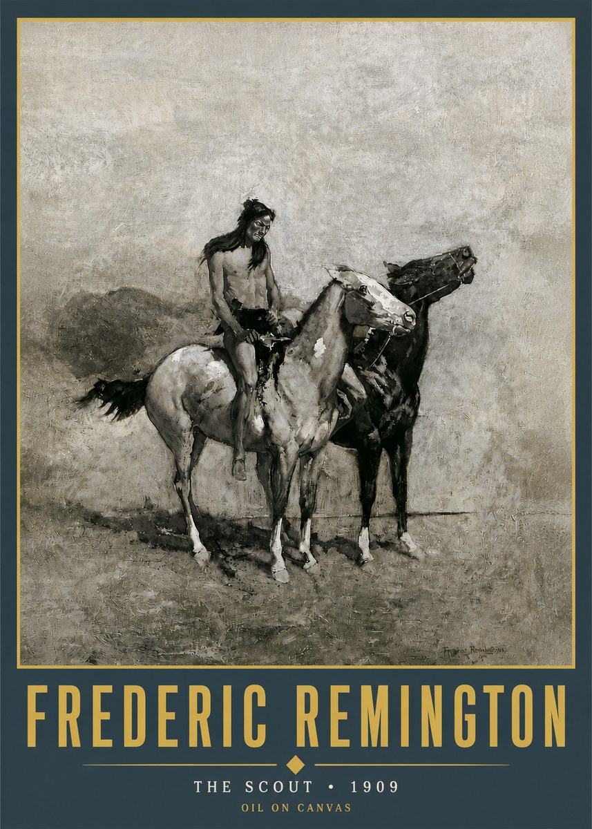Frederic Remington The Scout II No5 - Juliste