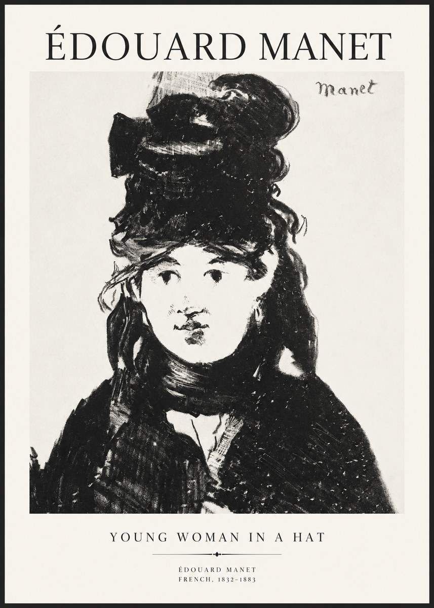 Édouard Manet Portrait of a Young Woman II No3 - Juliste