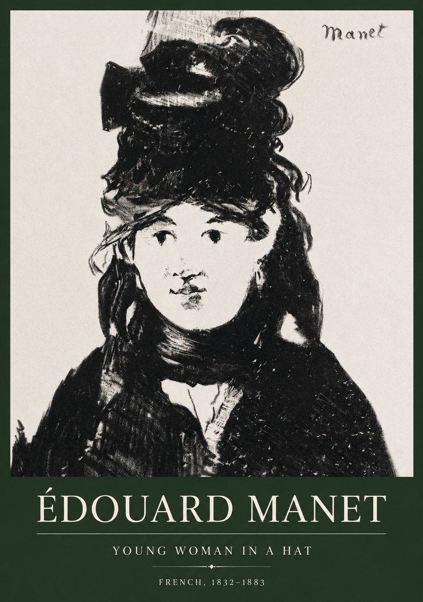 Édouard Manet Portrait of a Young Woman II No5 - Juliste