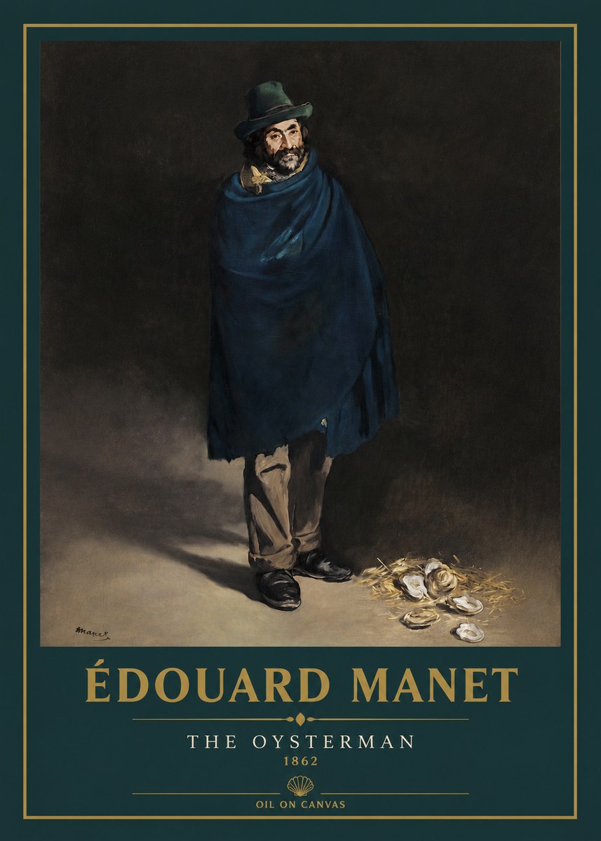 Édouard Manet The Oysterman No3 - Juliste