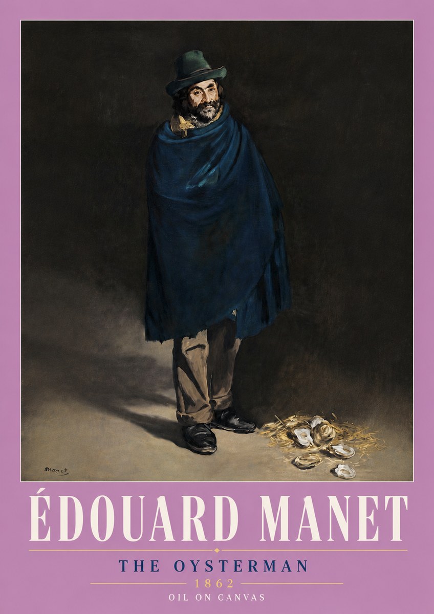 Édouard Manet The Oysterman No6 - Juliste