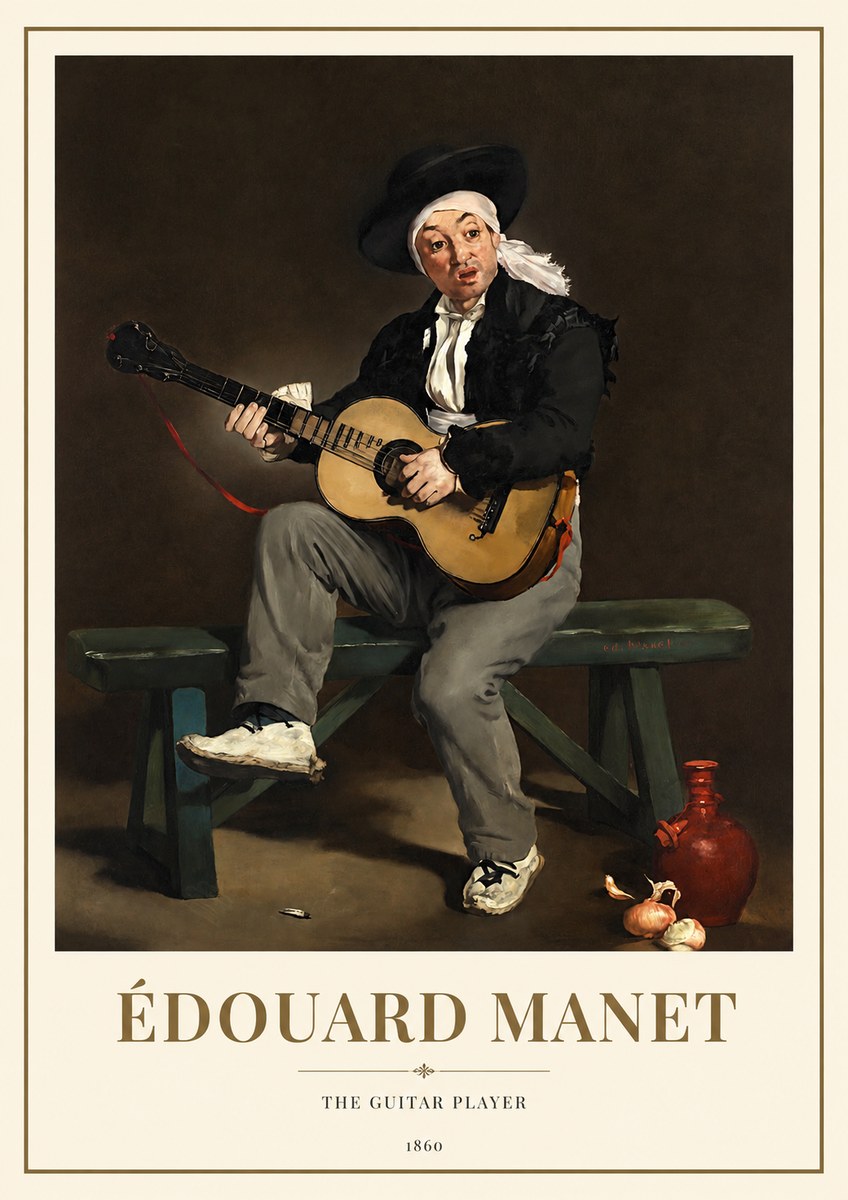 Édouard Manet The Guitar Player No1 - Juliste