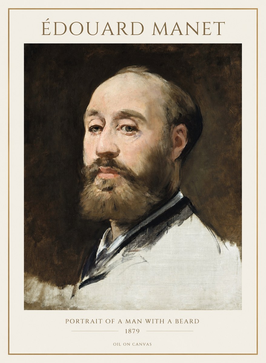 Édouard Manet Portrait of a Man with a Beard No1 - Juliste