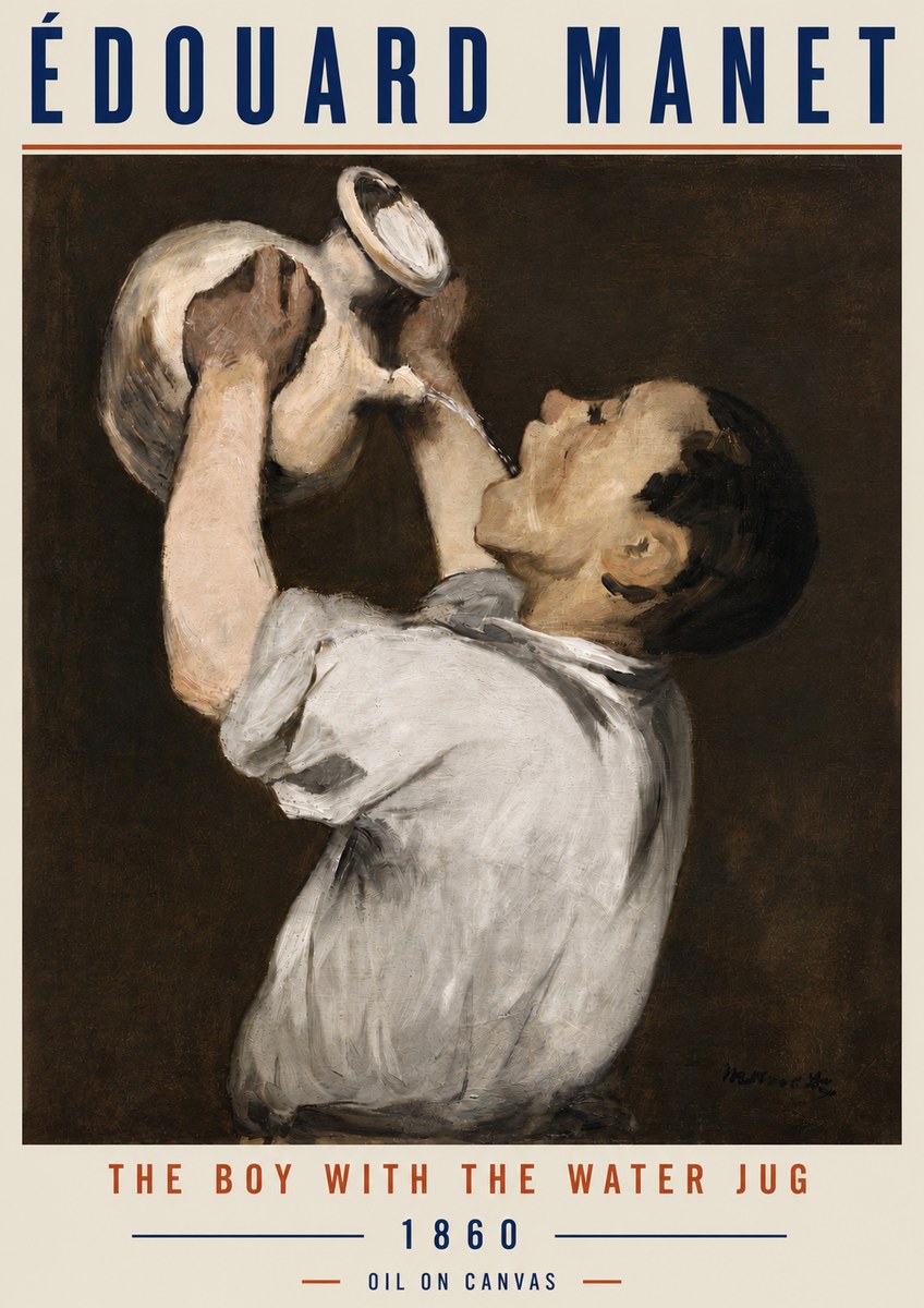 Édouard Manet The Boy with the Water Jug No4 - Juliste