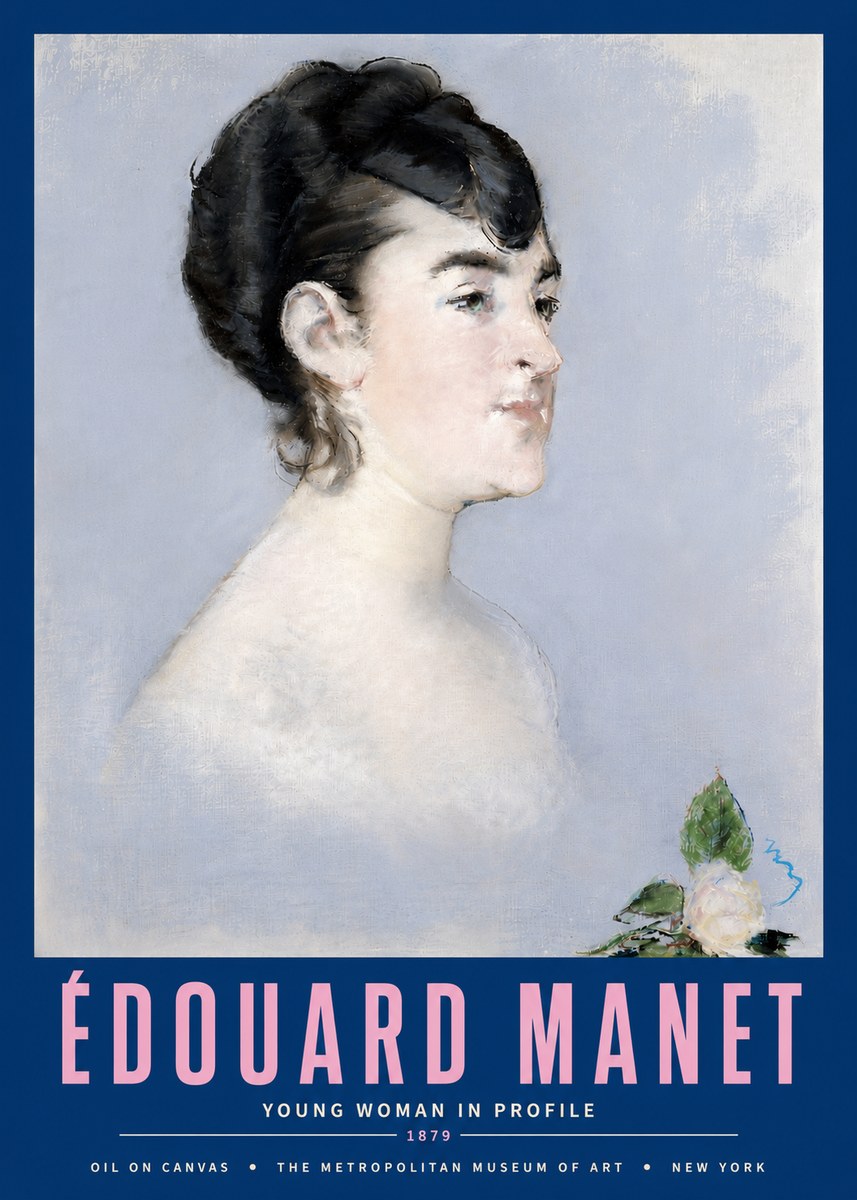 Édouard Manet Young Woman in Profile No4 - Juliste