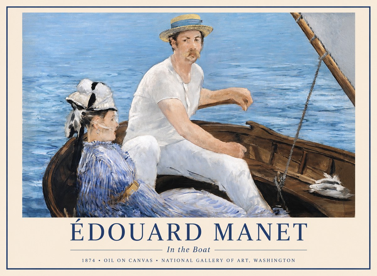 Édouard Manet Boating No6 - Juliste