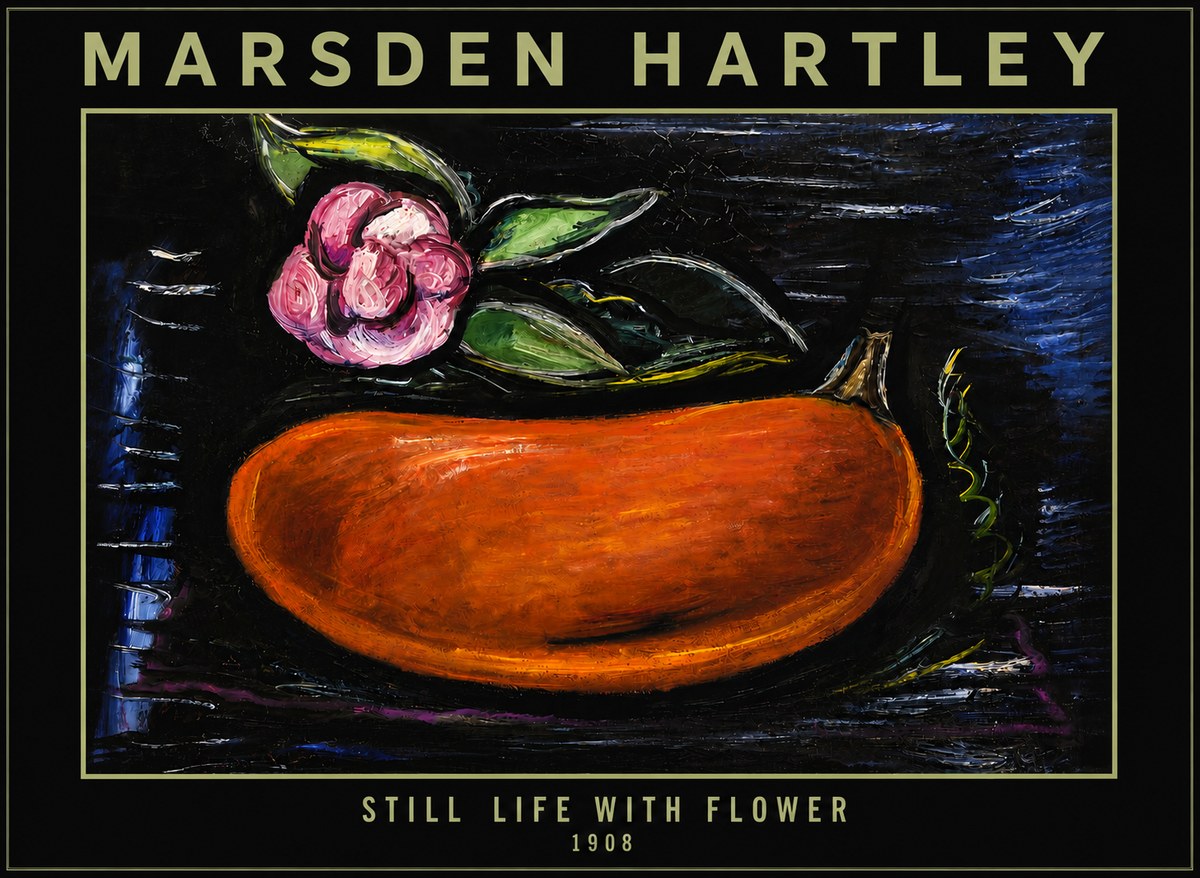 Marsden Hartley Still Life with Flower No4 - Juliste