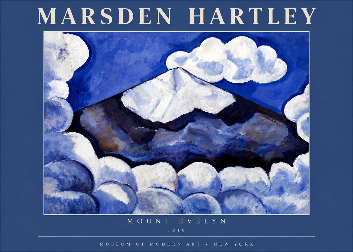 Marsden Hartley Mount Evelyn No3 - Juliste