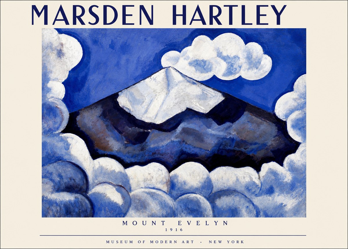 Marsden Hartley Mount Evelyn No4 - Juliste
