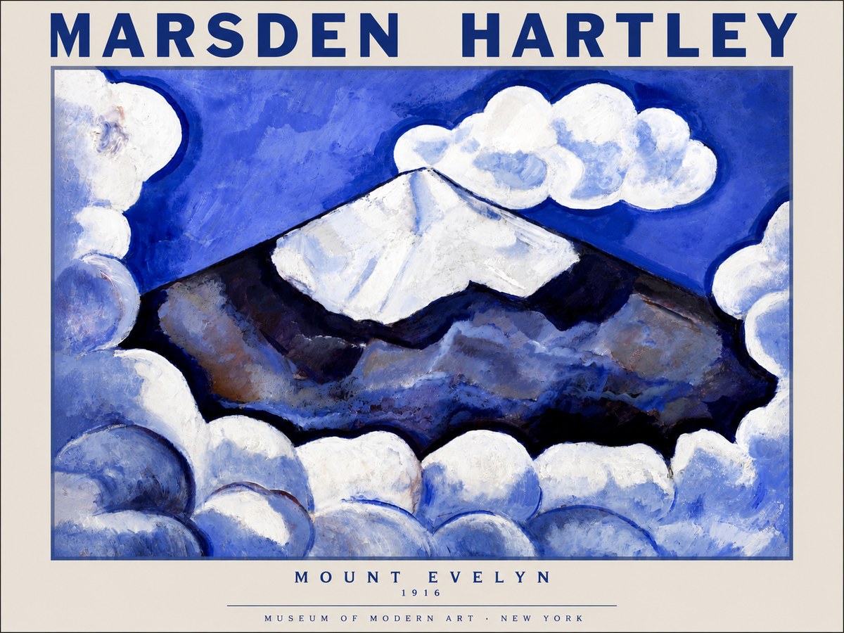 Marsden Hartley Mount Evelyn No5 - Juliste
