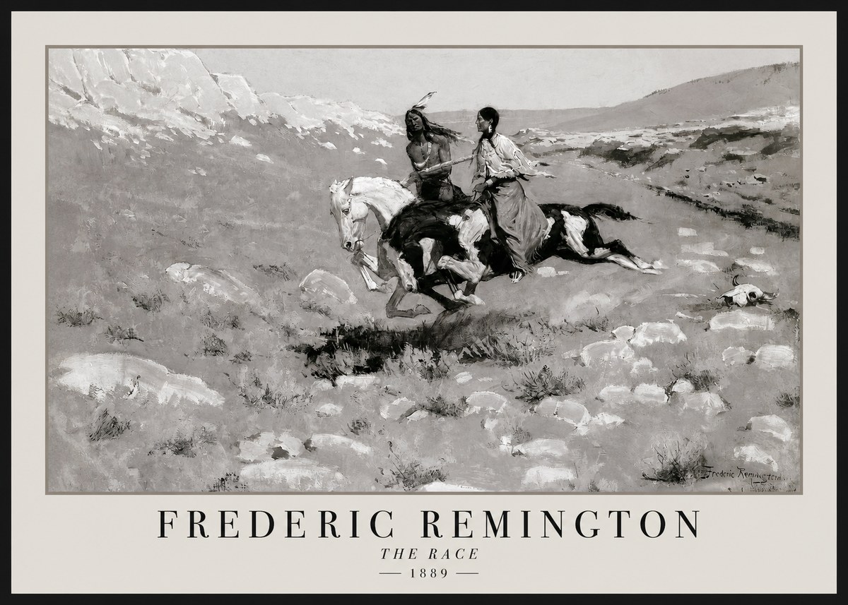 Frederic Remington The Race II No1 - Juliste
