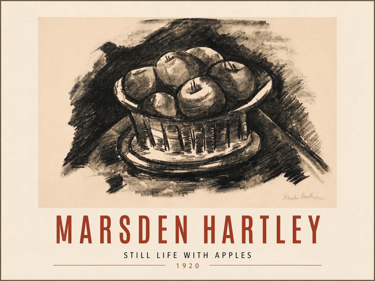 Marsden Hartley Still Life with Apples No5 - Juliste